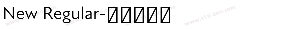 New Regular字体转换
